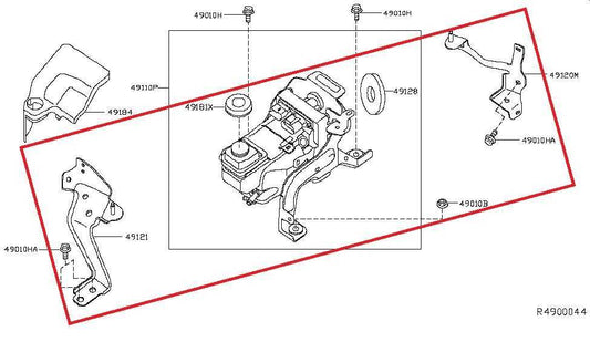 2016-2020 Infiniti QX60 3.5L Power Steering Pump Motor 49110-9NC0B OEM - Alshned Auto Parts