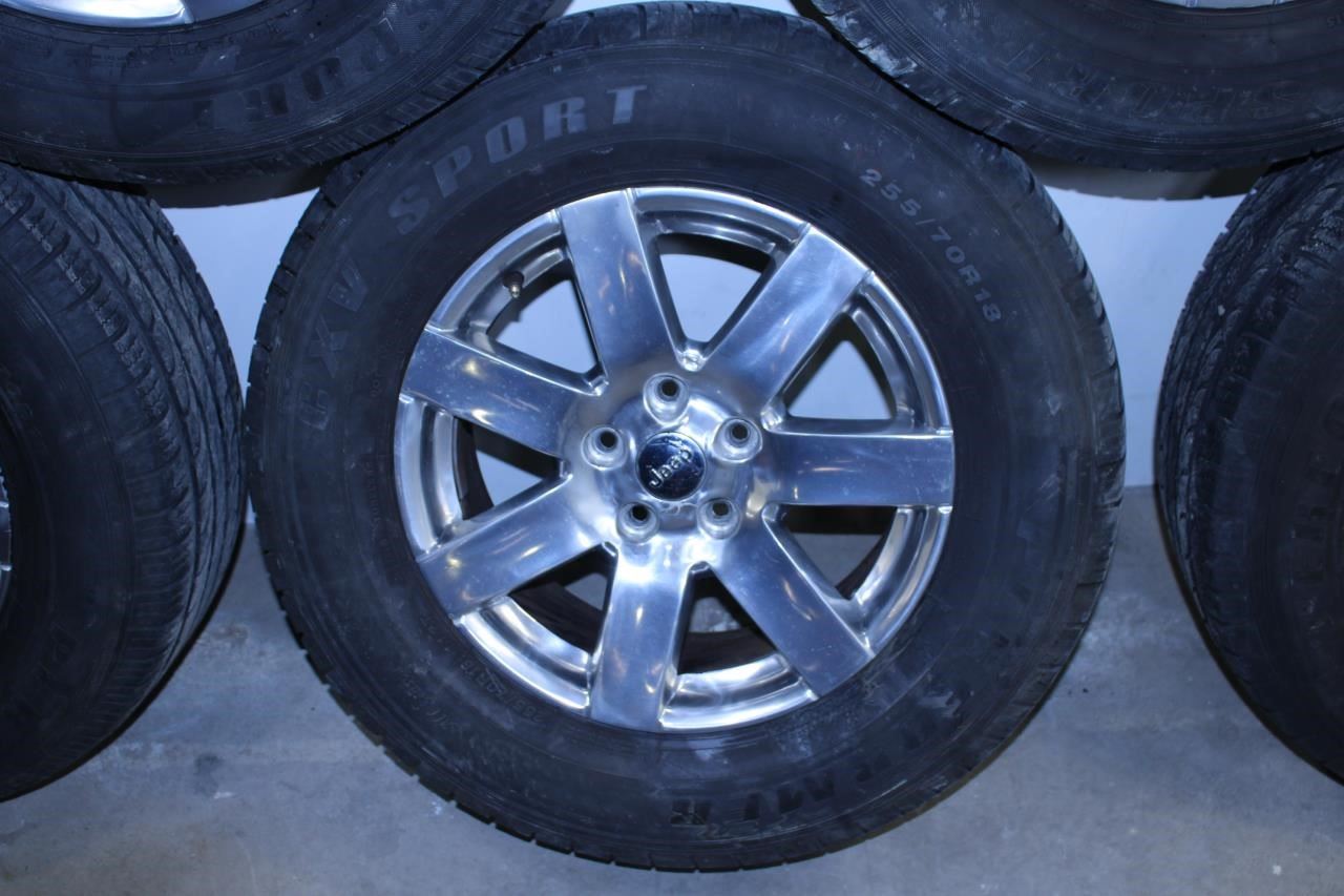 11-17 Jeep Wrangler Sahara Wheel Tire Performer CXV Sport 255/70R18 Set 5 *ReaD* - Alshned Auto Parts