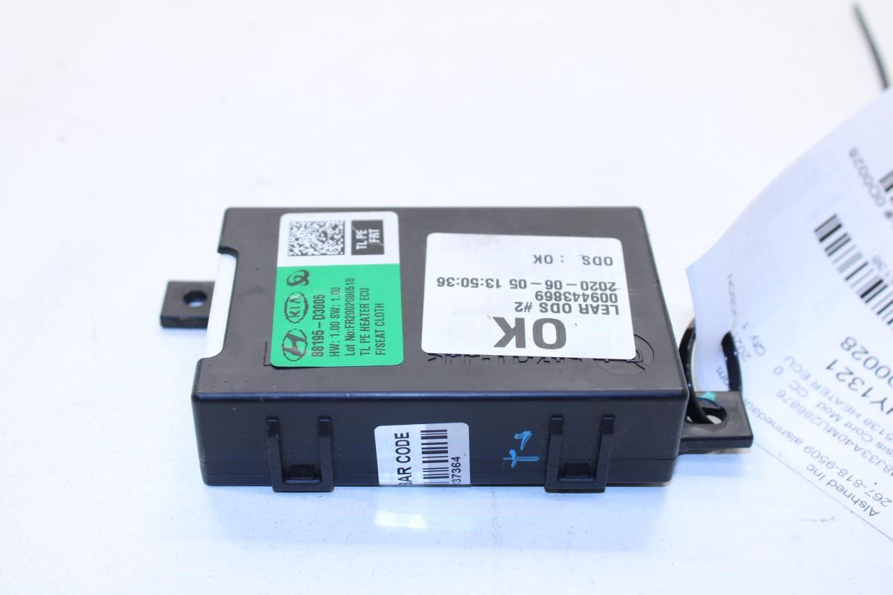 19-2021 Hyundai Tucson Value Front Right Seat Heated Control Module 88195-D3005 - Alshned Auto Parts