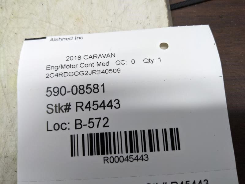 16-20 Dodge Grand Caravan 3.6L Engine Computer Control Module ECU ECM 68243295AB7