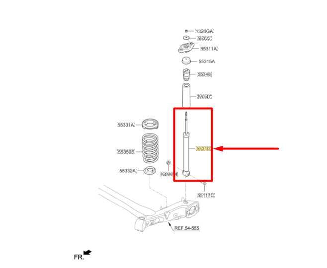 2014-2019 Kia Soul RR Right Passenger Side Shock Strut Absorber 55310-B2030 OEM - Alshned Auto Parts