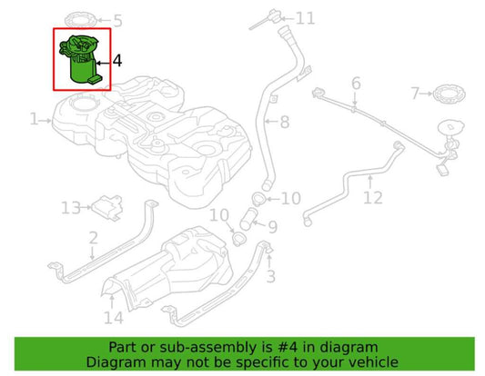 2011-2018 Volvo S60 Premiere 2.0L Fuel Pump Assembly 31372884 OEM - Alshned Auto Parts