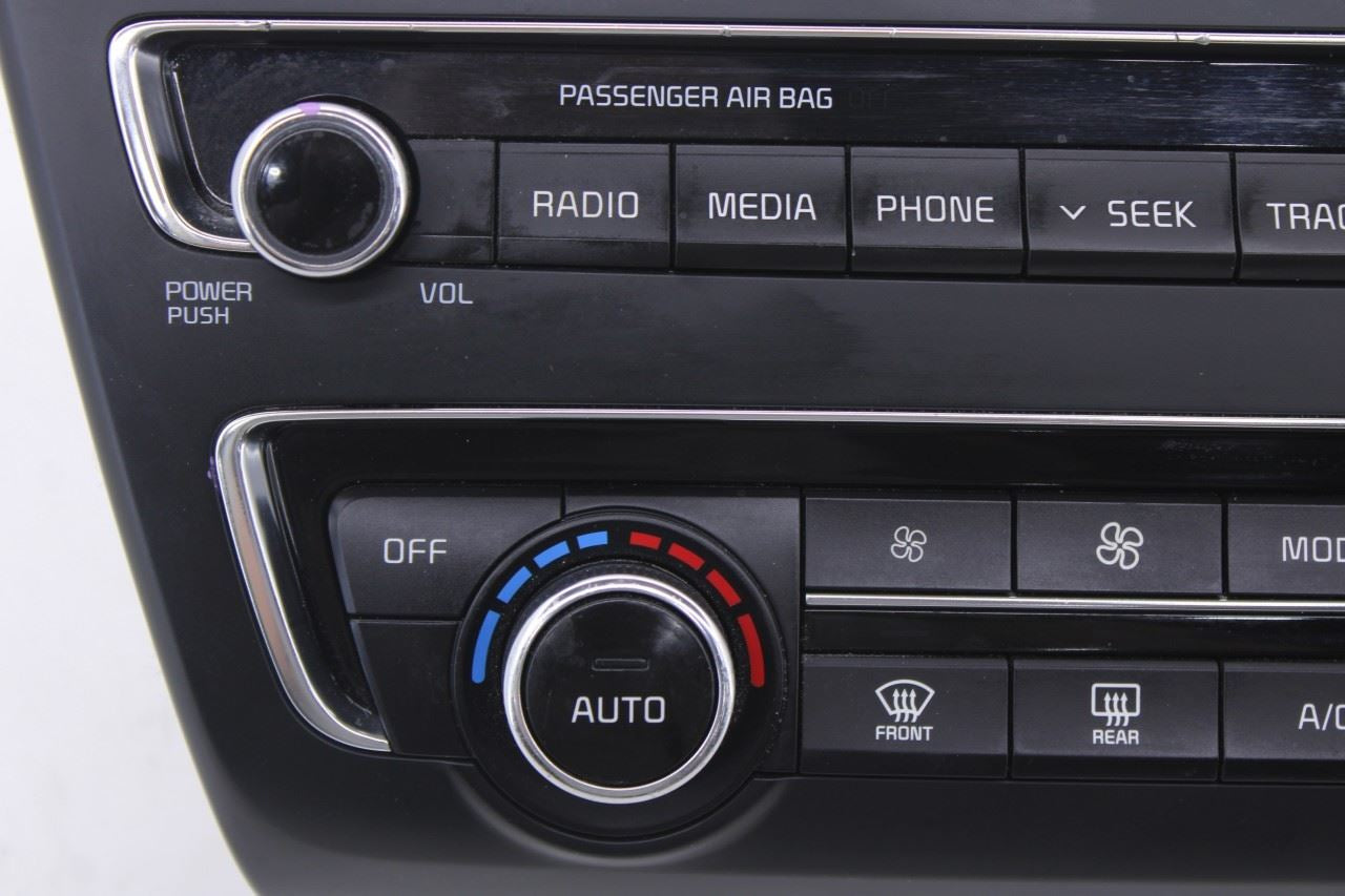 2016-2018 KIA Optima EX Dash Audio AC Heater Temperature Climate Control Panel - Alshned Auto Parts