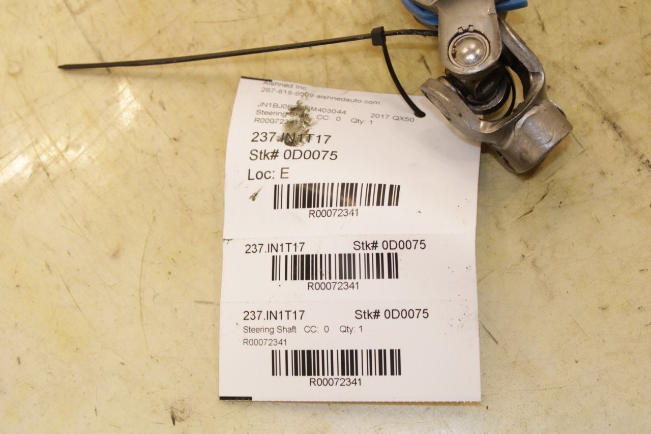2014-17 Infiniti QX50 3.7L Steering Column Intermediate Lower Shaft 48822-1BA1B - Alshned Auto Parts