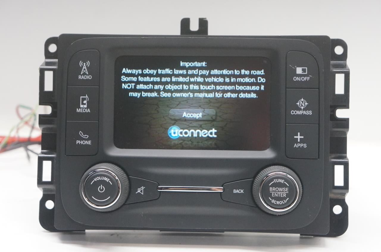 2015-2017 Jeep Renegade Audio Radio Receiver Uconnect w/ 5'' Display 07356594700 - Alshned Auto Parts