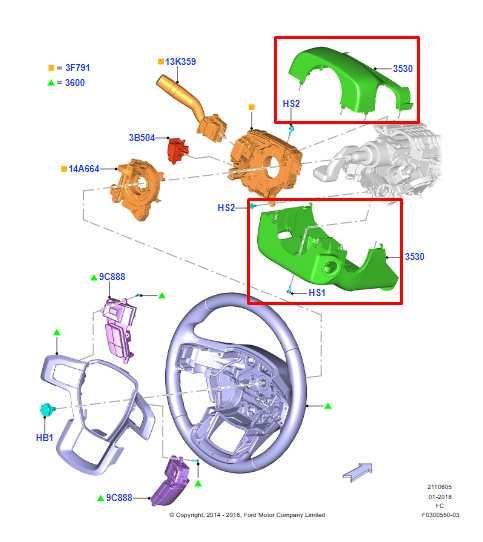 2015-2020 Ford F150 XL Super Cab Steering Column Upper and Lower Cover Shroud - Alshned Auto Parts
