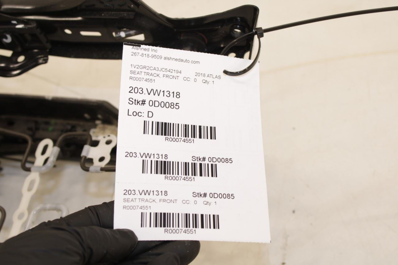18-21 Volkswagen Atlas S 3.6L AWD Front Driver Left Side Seat Lower Track Frame - Alshned Auto Parts