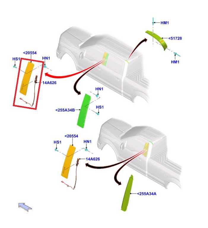 2015-26 Ford F150 XLT Front Left Door B-Pillar Applique Molding FL3Z-1520555-SG1