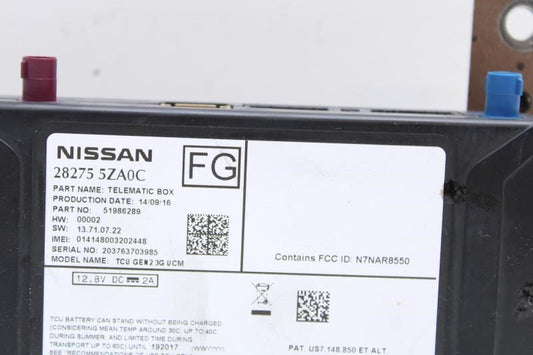 2016-2019 Infiniti QX60 Telematics Communication Control Module 28275-5ZA0C OEM - Alshned Auto Parts
