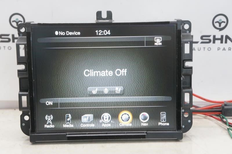 2016 Jeep Grand Cherokee 8.4" Display Radio Receiver w Navi 68238619AH OEM - Alshned Auto Parts