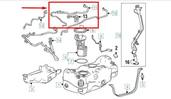 24-25 Chevrolet Trax 1.2L Emission System Fuel Line Hose Tube w/ Sensor 13506195 - Alshned Auto Parts