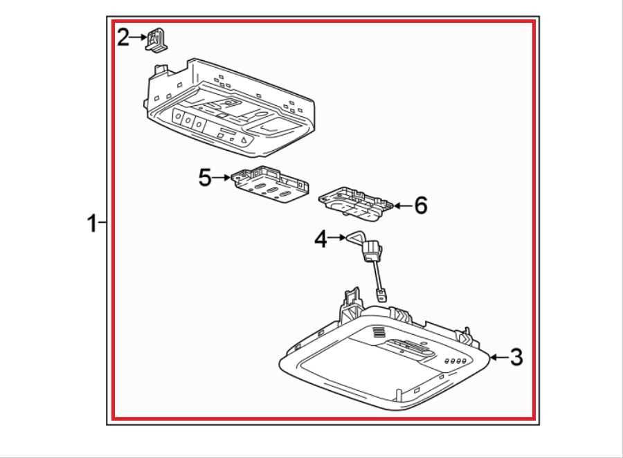 2017-2019 Buick LaCrosse Premium Inner Front Roof Overhead Console 26700643 OEM1