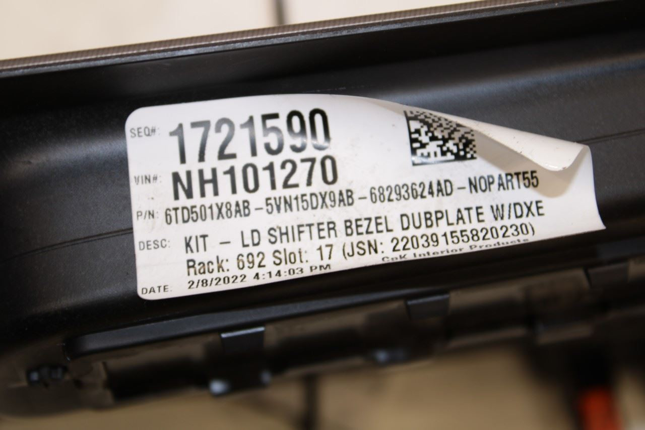 2015-2023 Dodge Charger GT AWD Center Console Shift Bezel Trim Panel 6TD501X8AB - Alshned Auto Parts