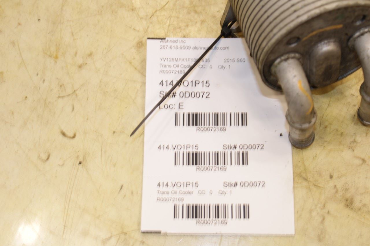 2015-2021 Volvo S60 T5 Premier 2.0L Automatic Transmission Oil Cooler 31437022 - Alshned Auto Parts