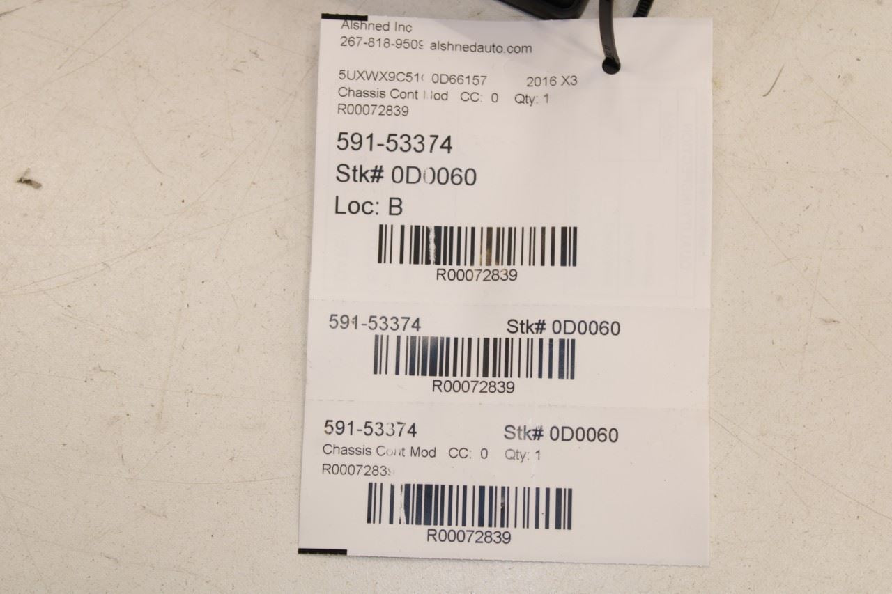 2011-2017 BMW X3 xDrive28i EMF Parking Brake Control Module 34436887358 OEM - Alshned Auto Parts