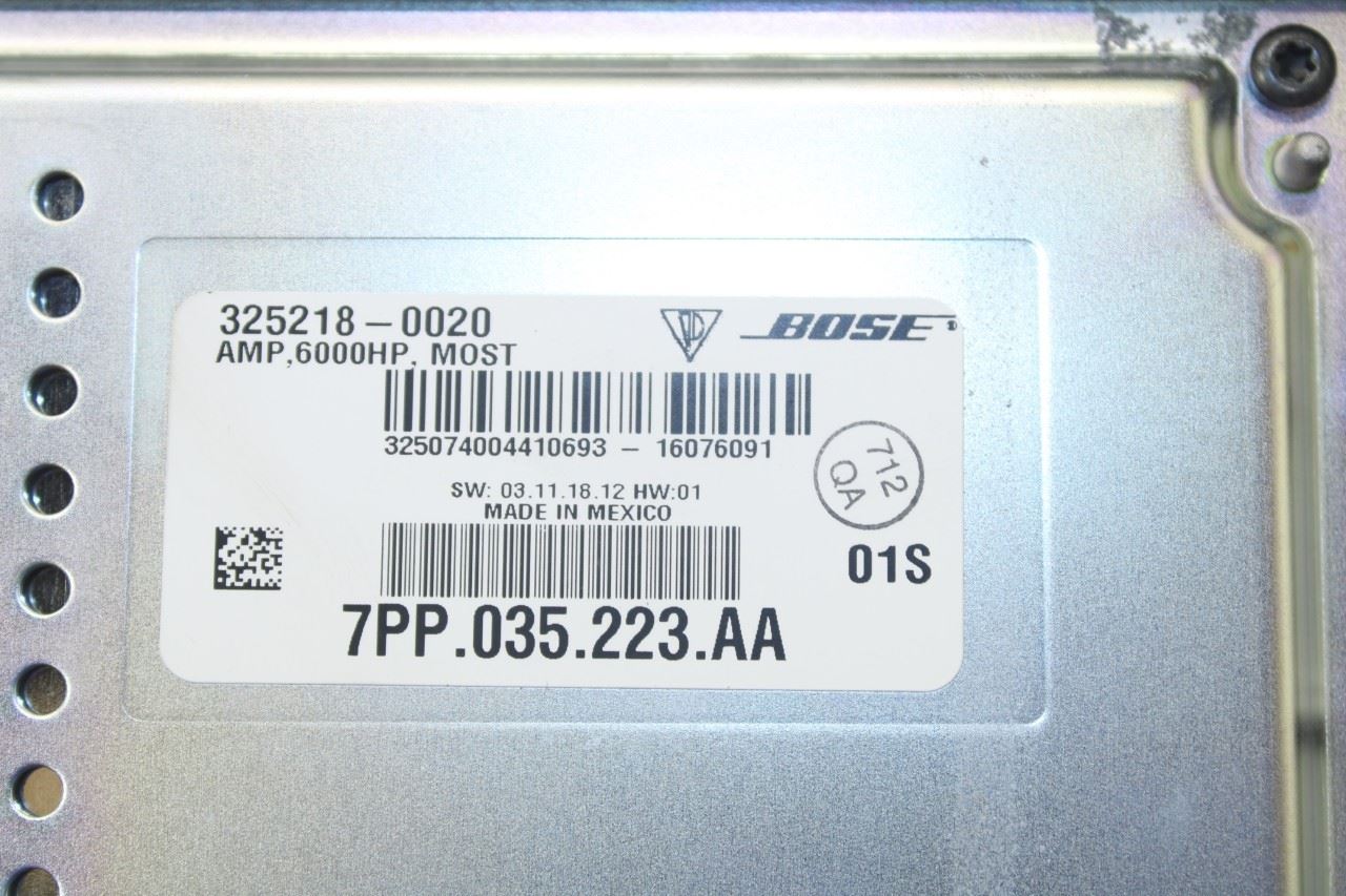 2010-2016 Porsche Panamera Bose Antenna Radio Amplifier Amp 7PP-035-223-AA OEM - Alshned Auto Parts