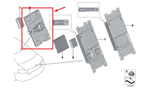 2015-2016 BMW 435i Roof Telematics Communication Control Module 84109843931 OEM - Alshned Auto Parts