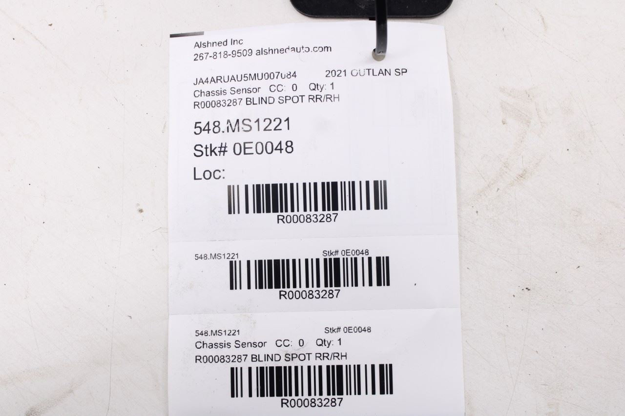 11-2025 Mitsubishi Outlander Sport SE Rear RH Blind Spot Detection Radar Module 8