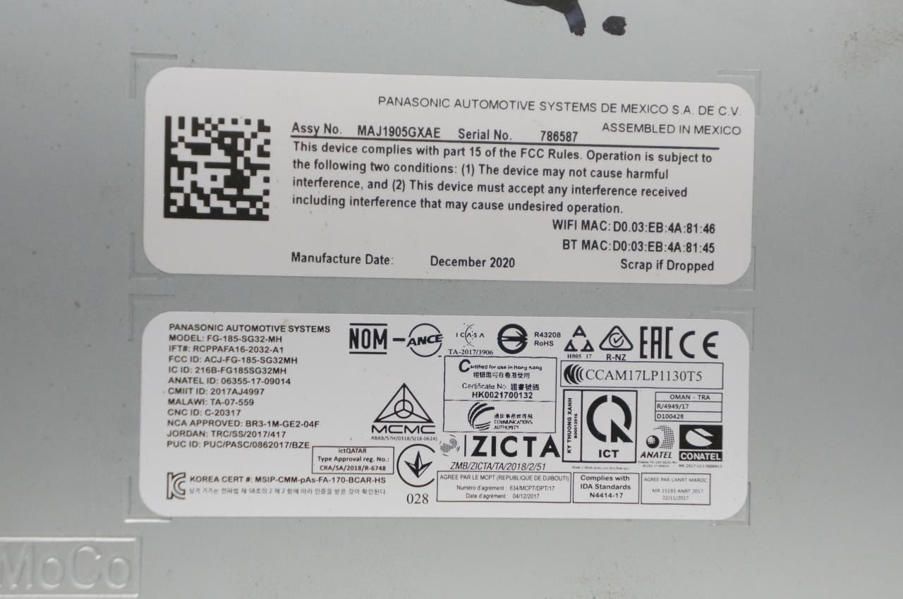 2023 Ford Explorer Sync 3 APIM Communication Module LB5T-14G371-MCL OEM - Alshned Auto Parts