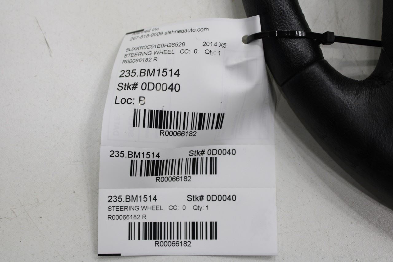 14-18 BMW X5 xDrive35i 3.0L AWD Steering Wheel Leather w/ Control Buttons *ReaD* - Alshned Auto Parts