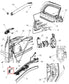 2011-2020 Dodge Grand Caravan GT Rear Left Driver Side Sliding Door Hinge Set2