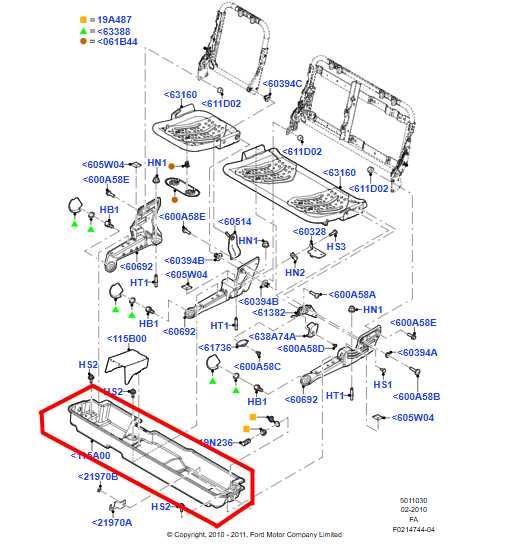 2011-16 Ford F250 Lariat Crew Cab 6.2L Rear Floor Under Seat Storage Compartment - Alshned Auto Parts