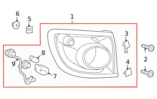2008-12 Buick Enclave 3.6L AWD Rear Passenger Right Tail Light Lamp 25954942 OEM - Alshned Auto Parts