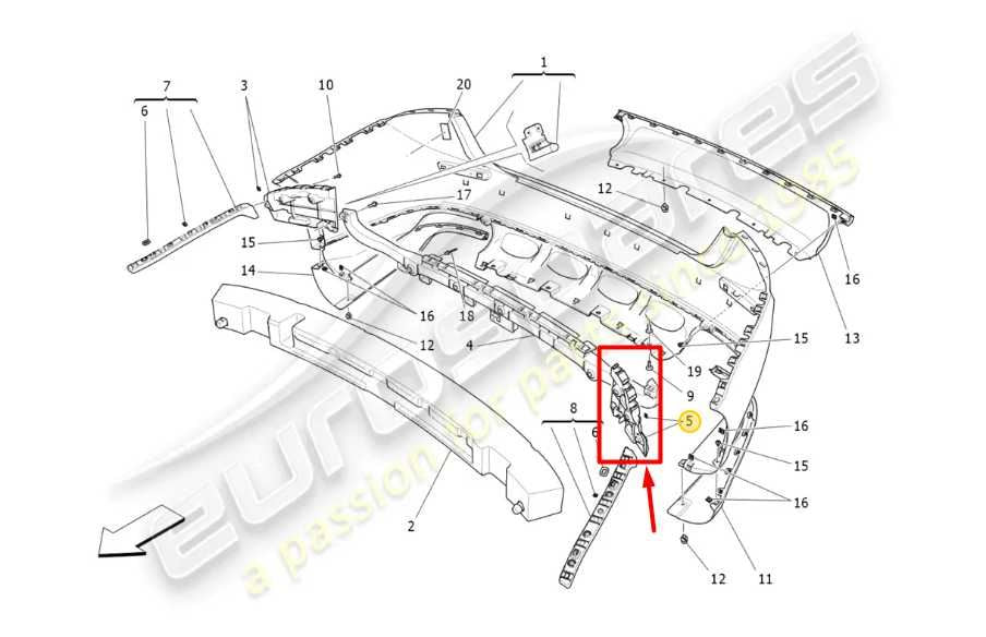 2014-20 Maserati Ghibli Rear Left Side Bumper Under Taillight Bracket 670004470 - Alshned Auto Parts