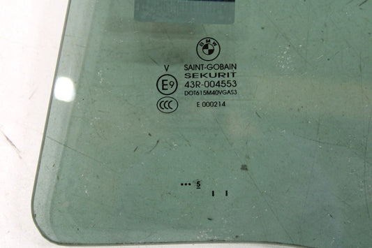 2015-2017 BMW X3 xDrive28i Rear Left Driver Side Door Window Glass 51357391675 - Alshned Auto Parts