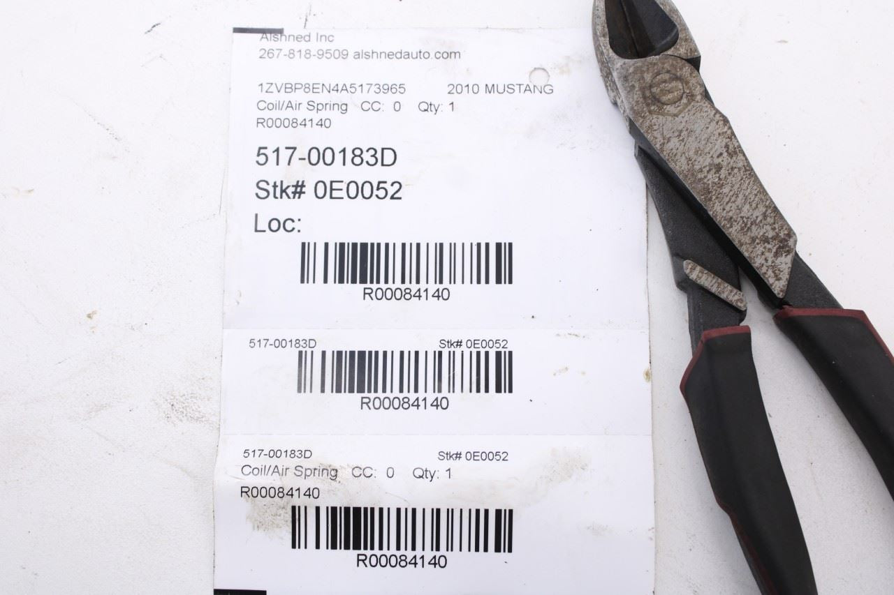 2010 Ford Mustang Premium Conv V6 RWD Rear Right and Left Side Coil Spring Set - Alshned Auto Parts