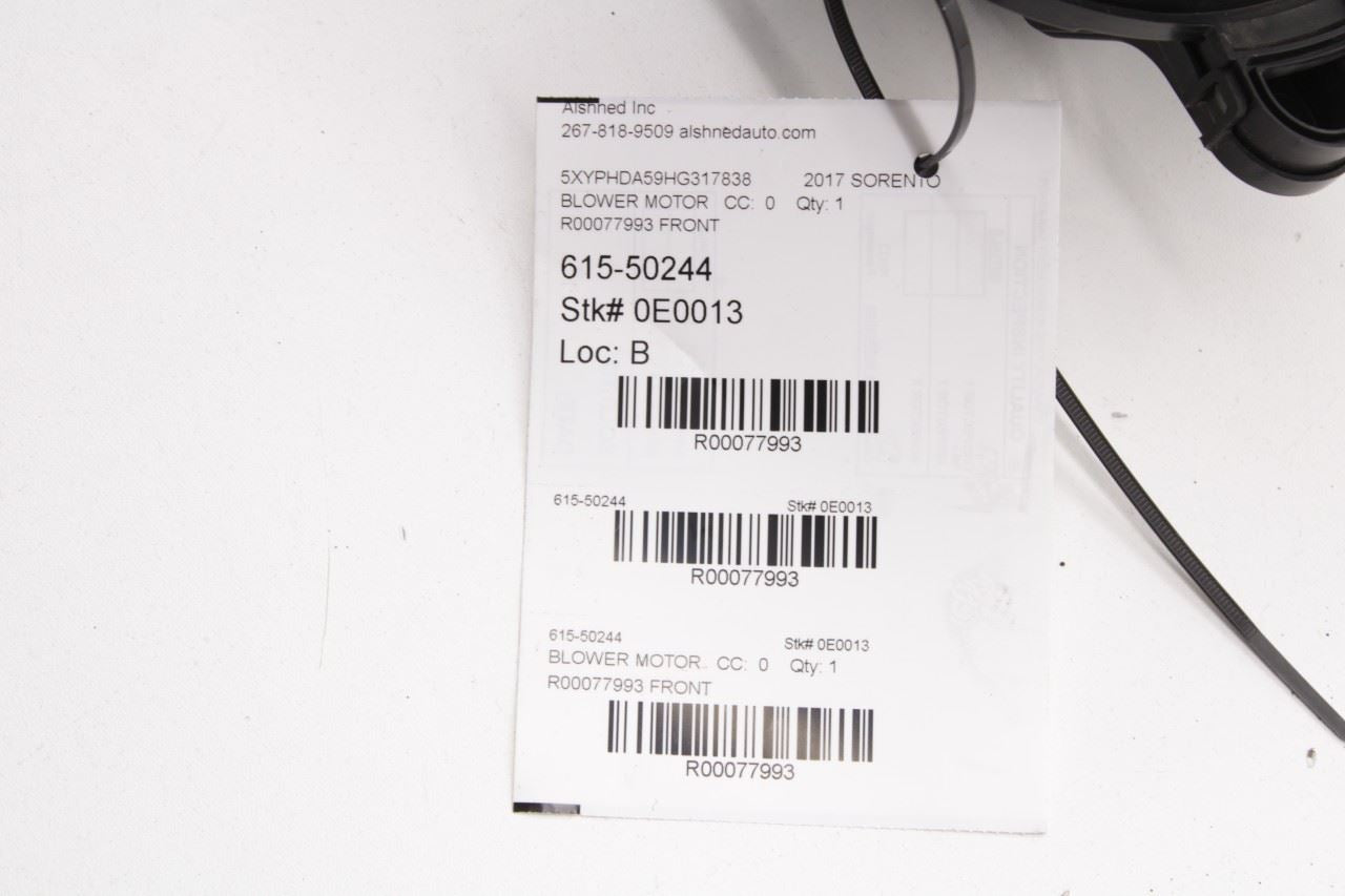 2015-2020 Kia Sorento EX Front HVAC A/C Heater Blower Fan Motor 97113-1U000 OEM - Alshned Auto Parts