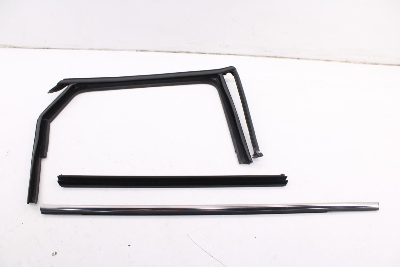 2019-26 Volkswagen Jetta SE Rear Right Door Run Channel w/ Belt Weatherstrip Set - Alshned Auto Parts