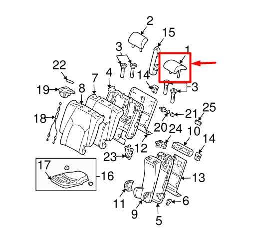 2007-2009 Lexus RX350 Rear Center Seat Headrest Leather 71960-48220-A0 OEM - Alshned Auto Parts
