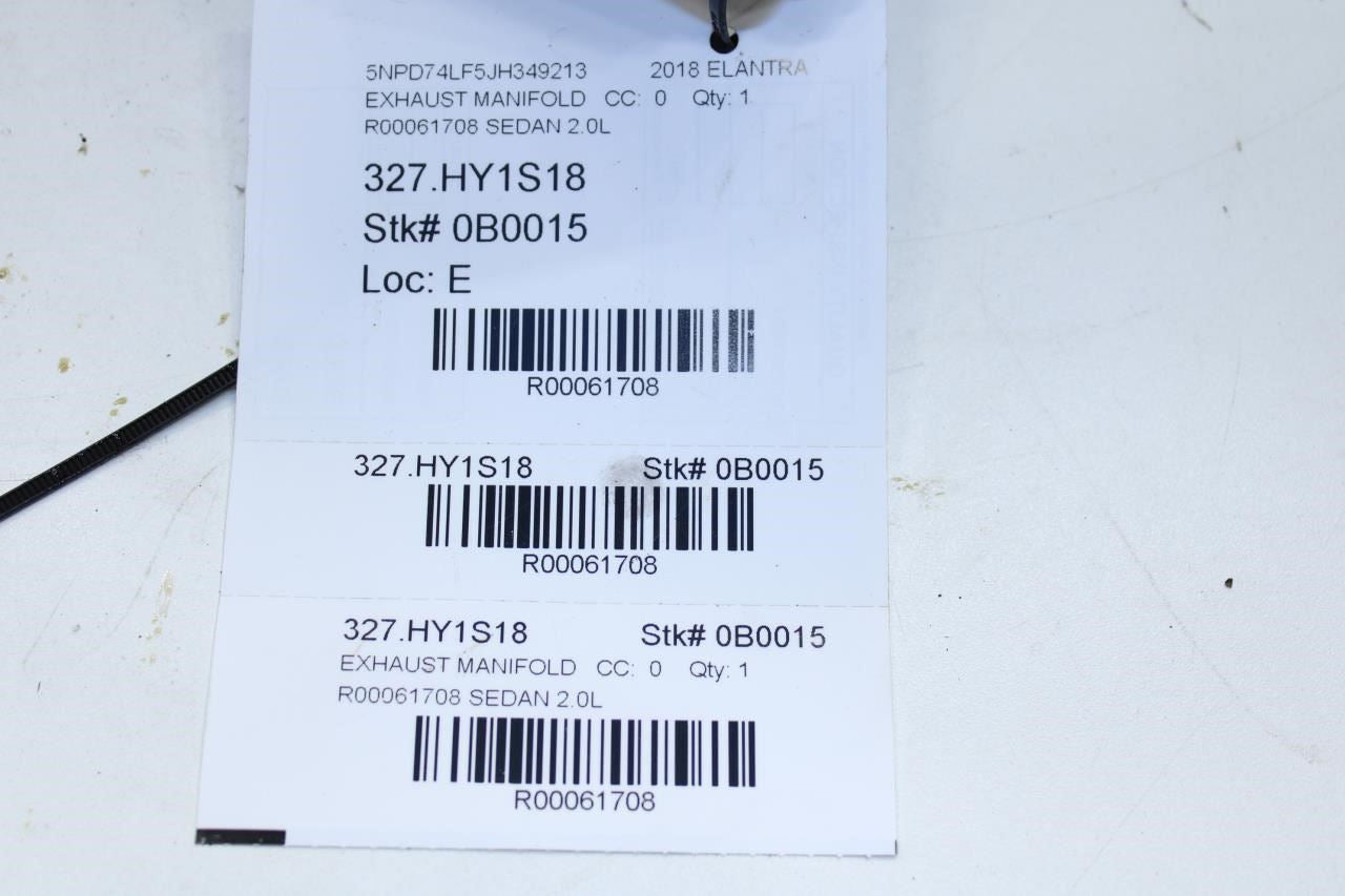 2017-2020 Hyundai Elantra Sedan 2.0L FWD Exhaust System Manifold 28510-2EFB0 OEM - Alshned Auto Parts