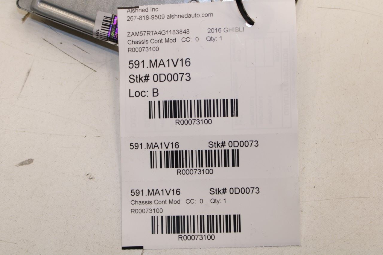 14-18 Maserati Ghibli S Q4 3.0L Voltage Stabilizer Power Inverter Control Module - Alshned Auto Parts