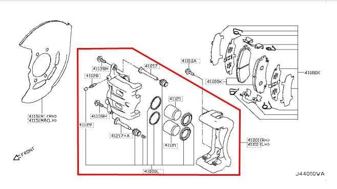 2014-2020 Infiniti Q50 Luxe RWD Front Left Side Brake Disc Caliper 41011-4GA0A - Alshned Auto Parts