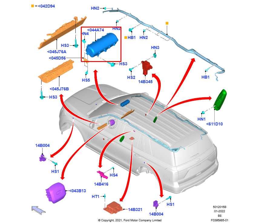 2022-2024 Ford Expedition MAX XLT Front Passenger Right Side Dash Air Bag ML3B-15044A74-AH OEM - Alshned Auto Parts