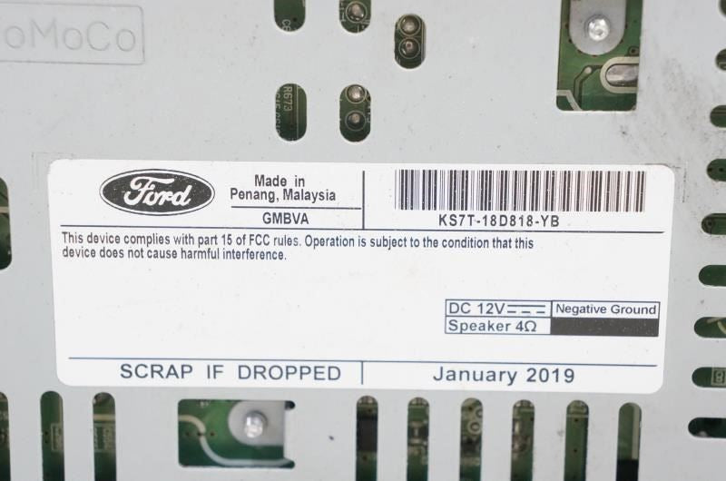 2019 Ford Fusion Audio Radio Receiver KS7T-18D818-YB OEM - Alshned Auto Parts