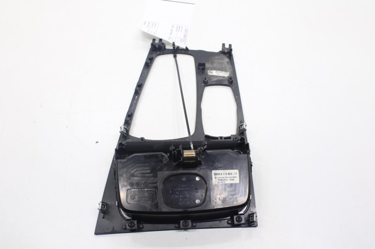 2013-15 BMW 750i xDrive Console Shifter Trim Bezel w/ Cup Holder 51169273826 OEM - Alshned Auto Parts