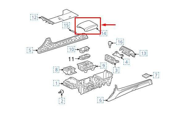 2012-2015 Jaguar XF Portfolio Center Console Armrest Lid Cover C2Z1024LEG OEM - Alshned Auto Parts