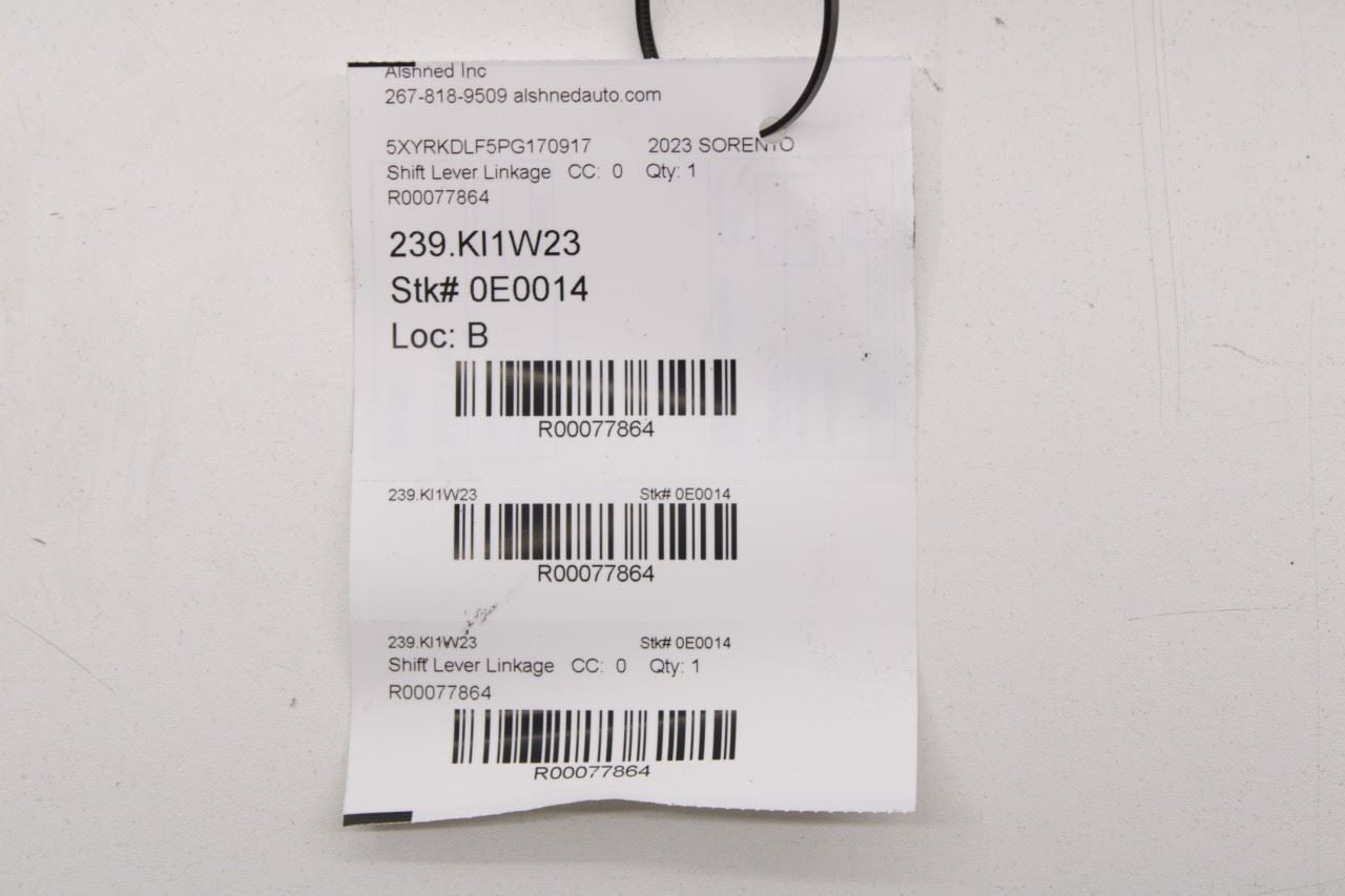 21-25 Kia Sorento X-Line SX AWD Auto Transmission Gear Shift Lever Control Cable - Alshned Auto Parts