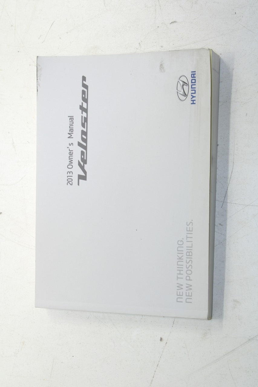 2013 Hyundai Veloster Owners Manual Set with Case D2V0-EU38L OEM - Alshned Auto Parts