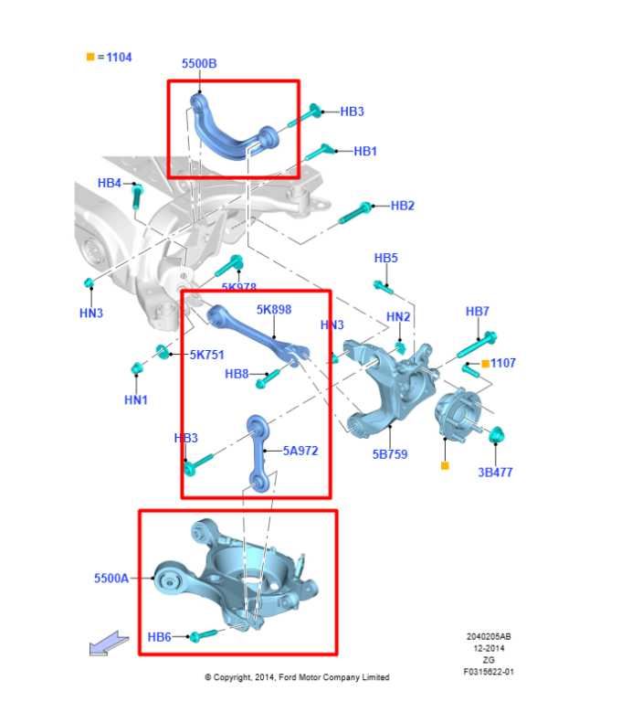 2015-23 Ford Mustang GT RWD Rear Right Side Lower and Upper Control Arm Set of 4 - Alshned Auto Parts
