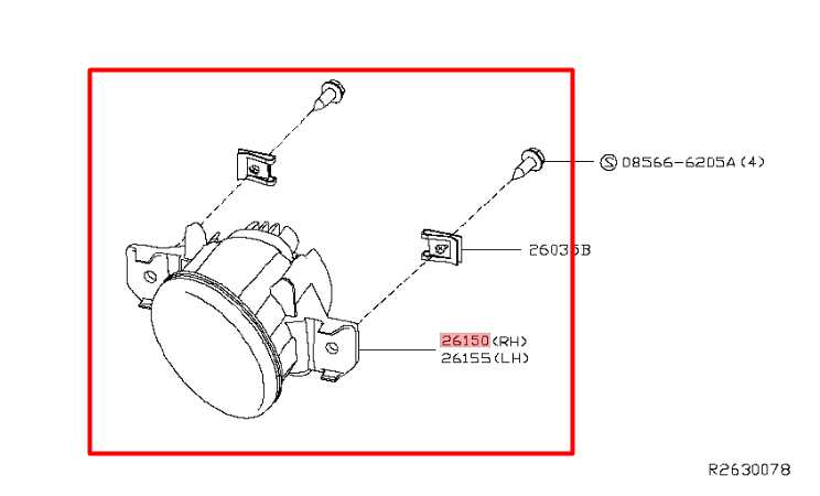 2019-2022 Nissan Altima 2.5 SL Front Right Side Fog Light Lamp 26150-6CA0A OEM - Alshned Auto Parts