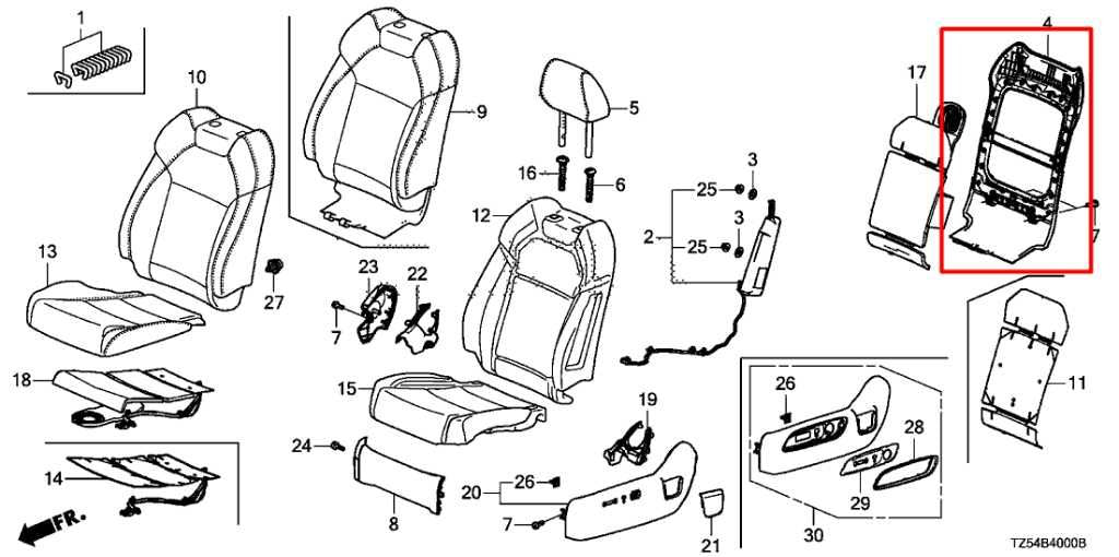 17-20 Acura MDX w/ Technology Pkg 3.5L AWD Front Left Side Seat Back Panel Cover - Alshned Auto Parts