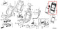 17-20 Acura MDX w/ Technology Pkg 3.5L AWD Front Left Side Seat Back Panel Cover - Alshned Auto Parts