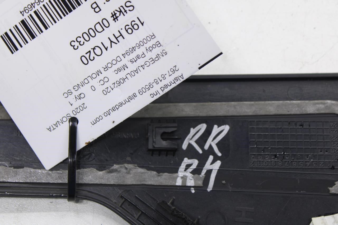 2020-23 Hyundai Sonata SE Rear Right Door C Pillar Applique Molding 83280-L1000 - Alshned Auto Parts