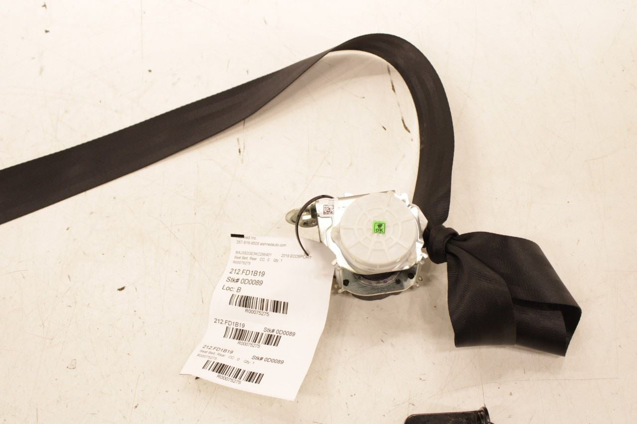 2018-22 Ford EcoSport SE 1.0L Rear Driver Left Side 2nd Row Seat Belt Retractor - Alshned Auto Parts