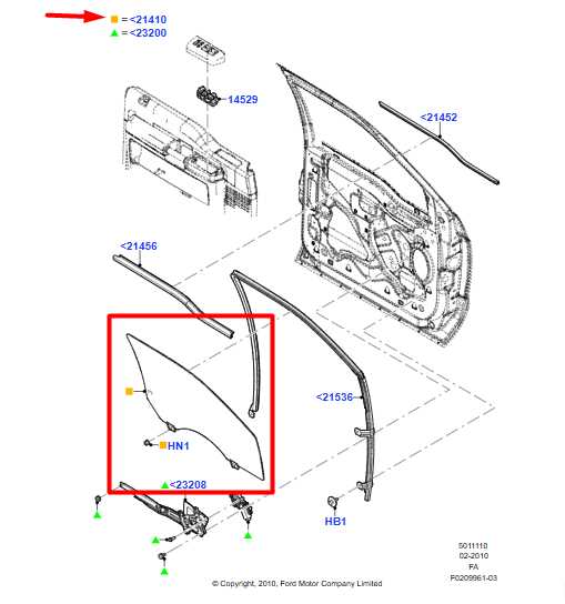2005-12 Ford F250 SD 6.2L Front Right Side Door Window Glass AC3Z-2521410-A OEM - Alshned Auto Parts