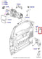13-16 Ford F250 Front Right and Left Door Mirror Trim Ring Cover DC34-17D698-CAW - Alshned Auto Parts
